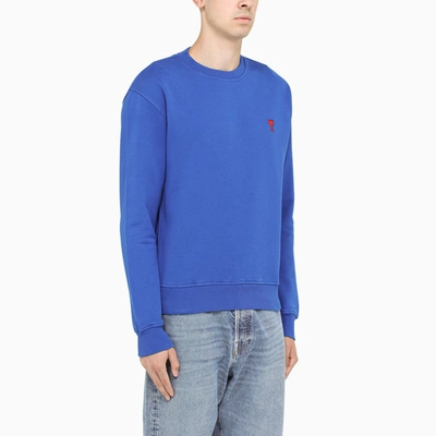 Shop Ami Alexandre Mattiussi Royal Blue Ami De Coeur Sweatshirt