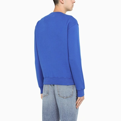 Shop Ami Alexandre Mattiussi Royal Blue Ami De Coeur Sweatshirt