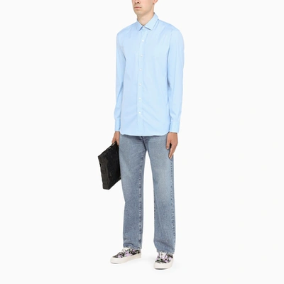 Shop Salvatore Piccolo Light Blue Classic Shirt