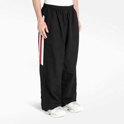 Shop Balenciaga Black Oversize Jogging Trousers