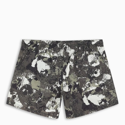 Shop Marcelo Burlon County Of Milan Camou Cross Swim Shorts In Print