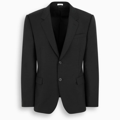 Shop Alexander Mcqueen Single-breasted Black Jacket