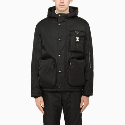 Prada Re-nylon Multi-pocket Jacket In Black