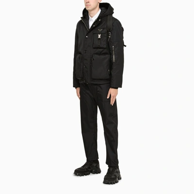 Prada Re-nylon Multi-pocket Jacket In Black