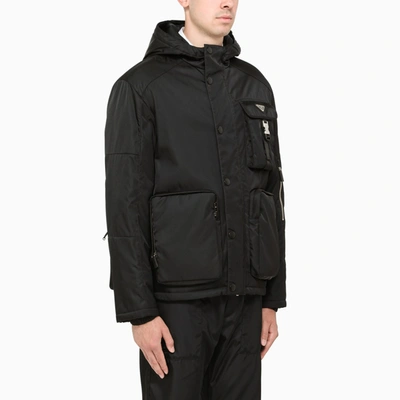 Prada Re-nylon Multi-pocket Jacket In Black
