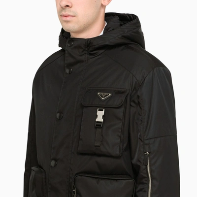Prada Re-nylon Multi-pocket Jacket In Black