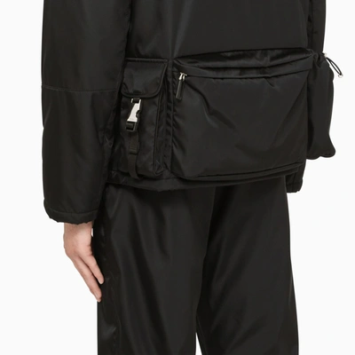 Prada Re-nylon Multi-pocket Jacket In Black