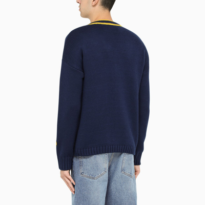 Shop Bel-air Athletics Blue Short Cardigan Pullover