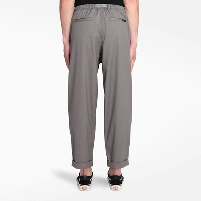 Shop Gramicci Grey Belted Pleated Trousers