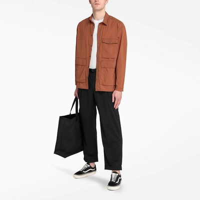 Shop Gramicci Mocha Nylon Shirt In Brown