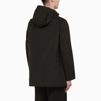 Shop Y-3 Black Parka Jacket