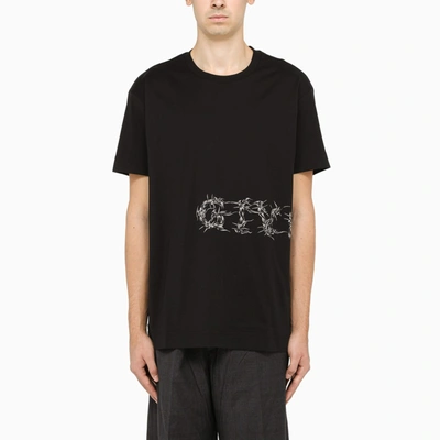 Shop Givenchy Black T-shirt With Contrasting Print