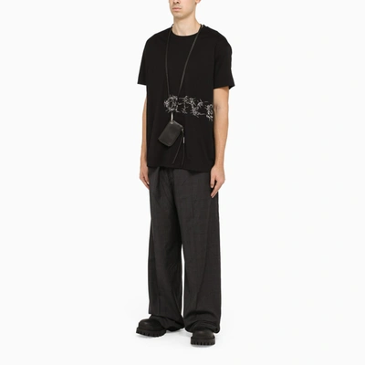 Shop Givenchy Black T-shirt With Contrasting Print