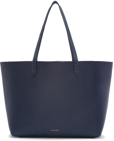 Mansur Gavriel Navy-lined Large Leather Tote Bag