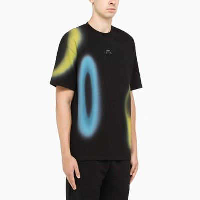 Shop A-cold-wall* Black T-shirt With Colourful Print