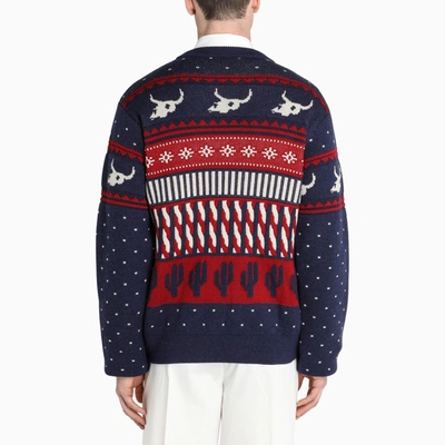 Shop Alanui Fair Isle Sweater Multicolour In Multicolor