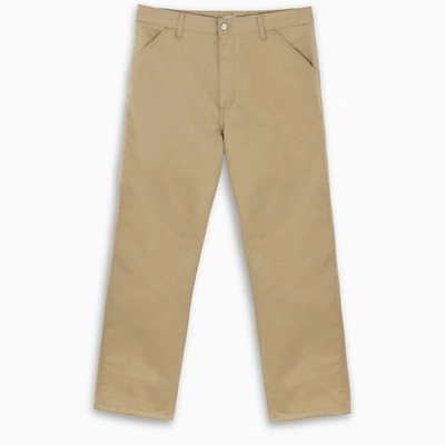 Shop Carhartt Beige Regular Trousers