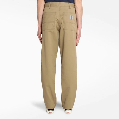 Shop Carhartt Beige Regular Trousers