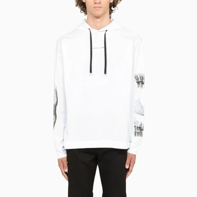 Shop 1017 A L Y X 9sm Triple Contrasting Print White Hoodie