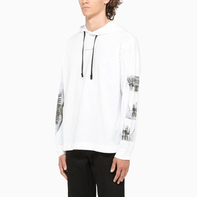 Shop 1017 A L Y X 9sm Triple Contrasting Print White Hoodie