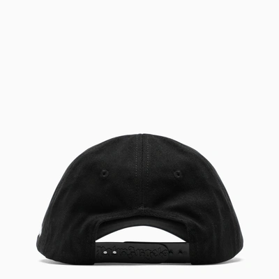 Shop Palm Angels Black Baseball Cap