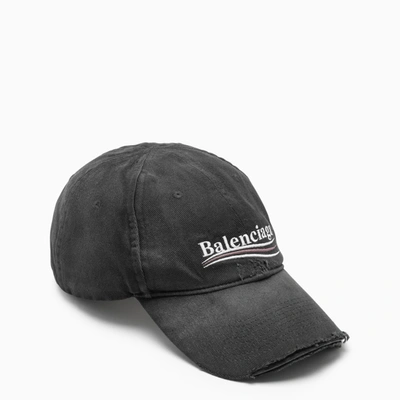 L.V. patch distressed black hat – jenniferandalancustomdesigns