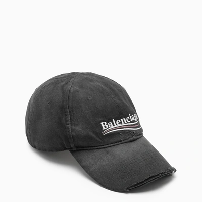 Shop Balenciaga Black Political Campaign Destroyed Cap