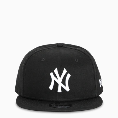 New Era Black/white Ny Five Panel Cap In Black