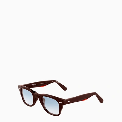 Shop Movitra Red/blue Federico C21 Sunglasses In Burgundy