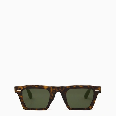 Shop Movitra Tortoiseshell Brwon/green Eos Sunglasses In Brown