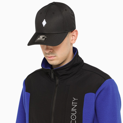 Shop Marcelo Burlon County Of Milan Black Logo-patch Baseball Cap