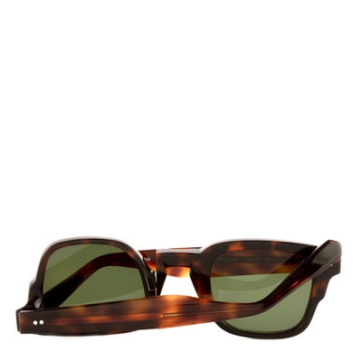 Shop Movitra | Federico C12 Green Sunglasses In Brown