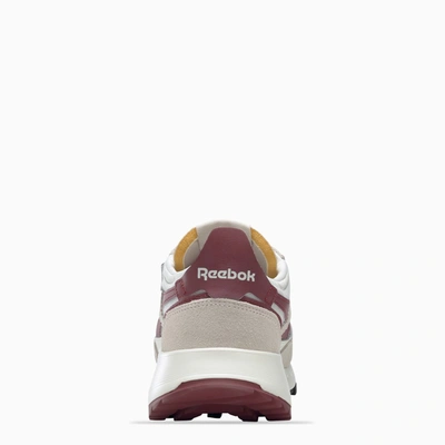 REEBOK WHITE/BURGUNDY CLASSIC LEATHER LEGACY GORE-TEX SNEAKERS H04996NY-I-REEBO-CBB