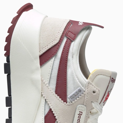 REEBOK WHITE/BURGUNDY CLASSIC LEATHER LEGACY GORE-TEX SNEAKERS H04996NY-I-REEBO-CBB