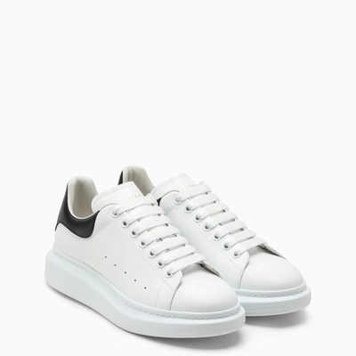 Shop Alexander Mcqueen White And Black Oversized Sneakers