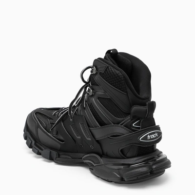 Shop Balenciaga Black Mesh And Nylon Hike Track Sneakers