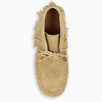 Shop Loewe Fringed Paula's Ibiza Loafers In Beige