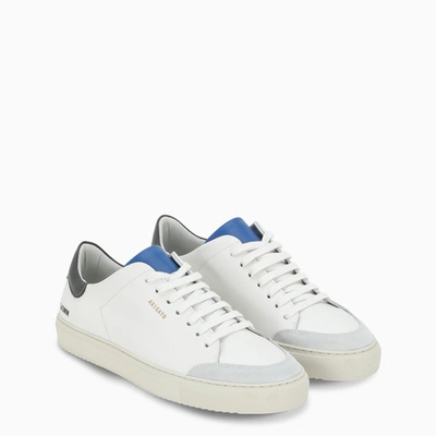 Shop Axel Arigato White/grey/blue Clean 90 Triple Sneakers In Multicolor