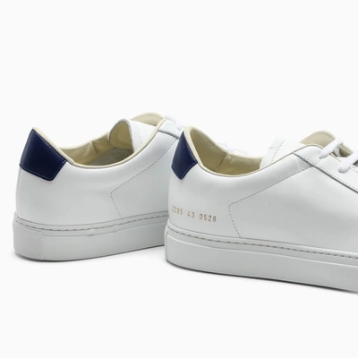 Shop Common Projects White/blue Retro Sneakers