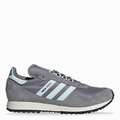 Adidas Originals Mens Grey Halo Blue Black New York Low-top Woven Trainers  10 In Grey | ModeSens