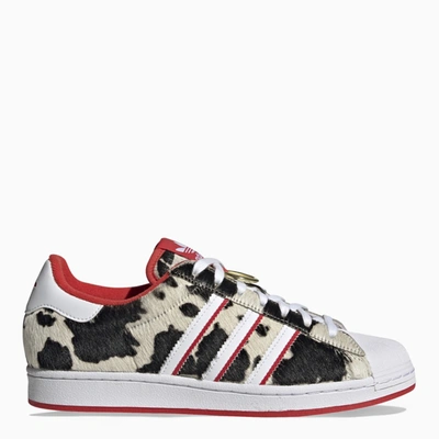 Shop Adidas Originals Animalier Superstar Sneakers In Multicolor