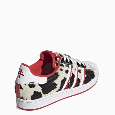 Shop Adidas Originals Animalier Superstar Sneakers In Multicolor