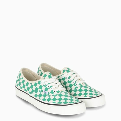 Shop Vans White/green Authentic Sneakers