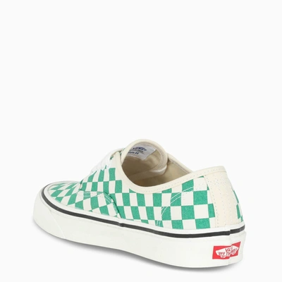 Shop Vans White/green Authentic Sneakers