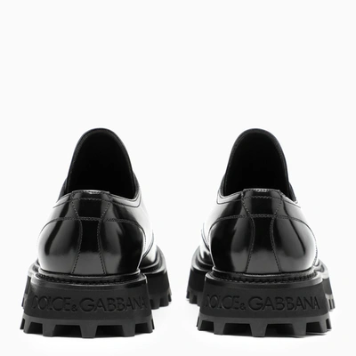 Shop Dolce & Gabbana Black Derby Bernini Shoes