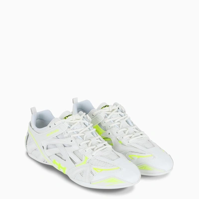 Shop Balenciaga White/yellow Fluo Sneaker