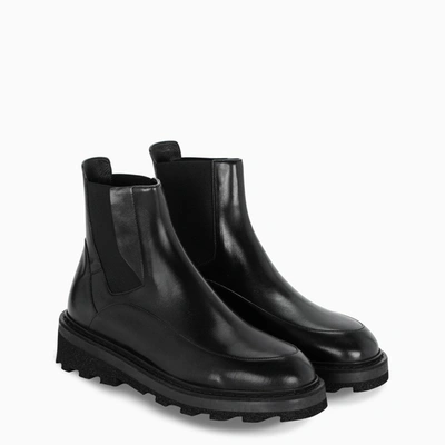 A-cold-wall* Logo-debossed Leather Chelsea Boots In Black
