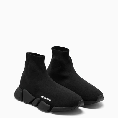 Shop Balenciaga Black Recycled Mesh Speed 2.0 Sneakers