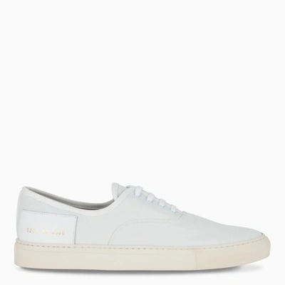 Shop Common Projects White Four Hole Sneaker