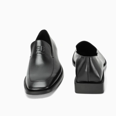 Shop Balenciaga Black Coin Rim Loafers